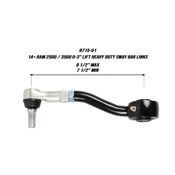 2014+ Ram 2500/3500 Heavy Duty Front Sway Bar Links - 6-9" Lift 8715-02 Synergy MFG | SKU 8715-02