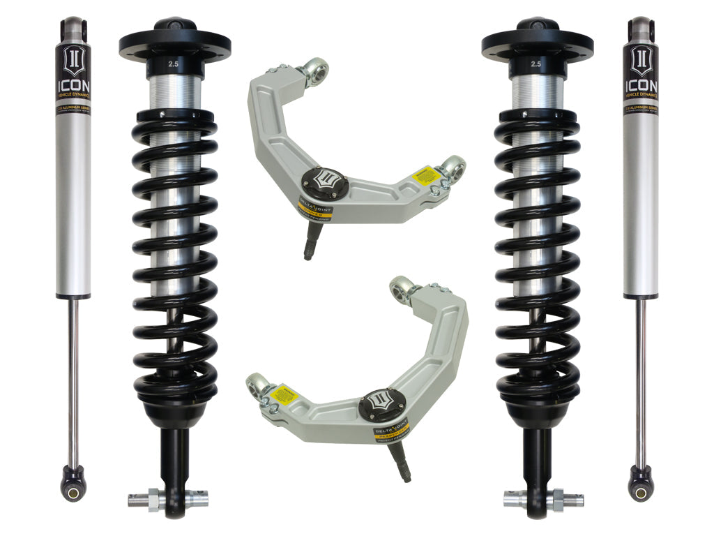ICON 2015-2020 Ford F150 2WD 0-3" Lift Stage 2 Suspension System Billet UCA (K93092)