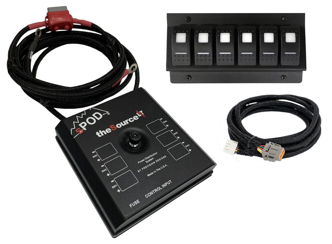 SourceLT w/ Red LED Switch Panel for 2012-2017 Toyota Tundra sPod | SKU 873010