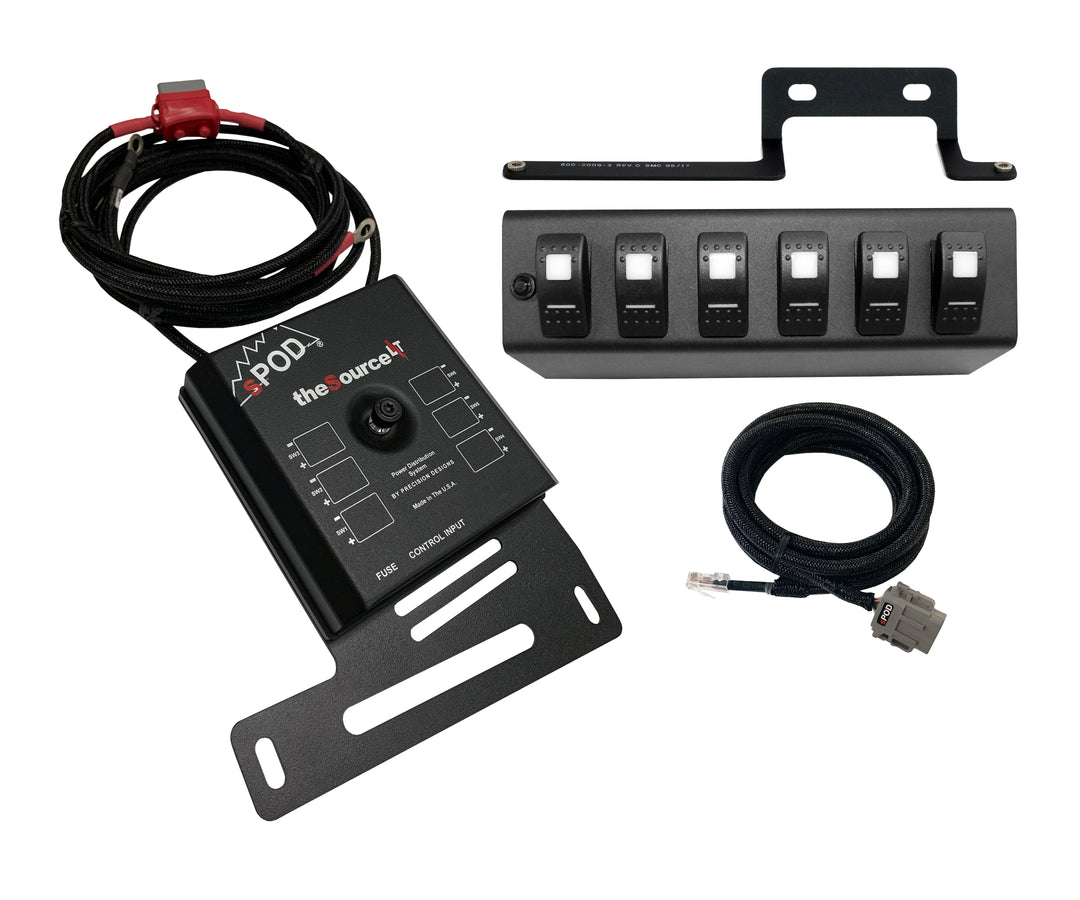 SourceLT w/ Green LED Switch panel for JK 2009-2018 sPod | SKU 873165