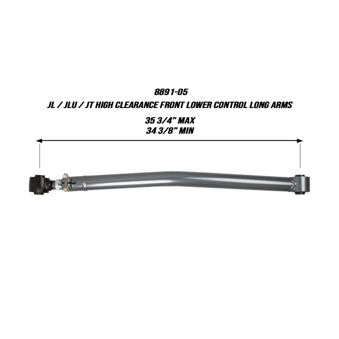 Jeep JL/JLU/JT High Clearance Front Lower Control Long Arms Synergy MFG | SKU 8891-05