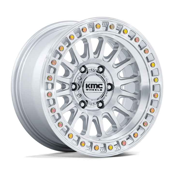 KMC KM552 IMS Wheel - Gloss Silver w/ Machined Face