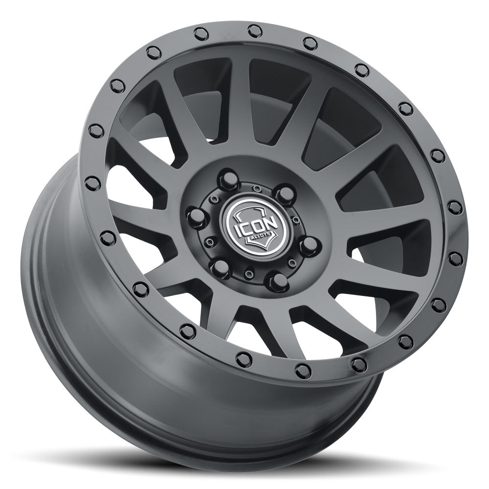 ICON Alloys Compression Double Black 18x9 6x5.5 25mm Offset 6" BS (2018909060DB)