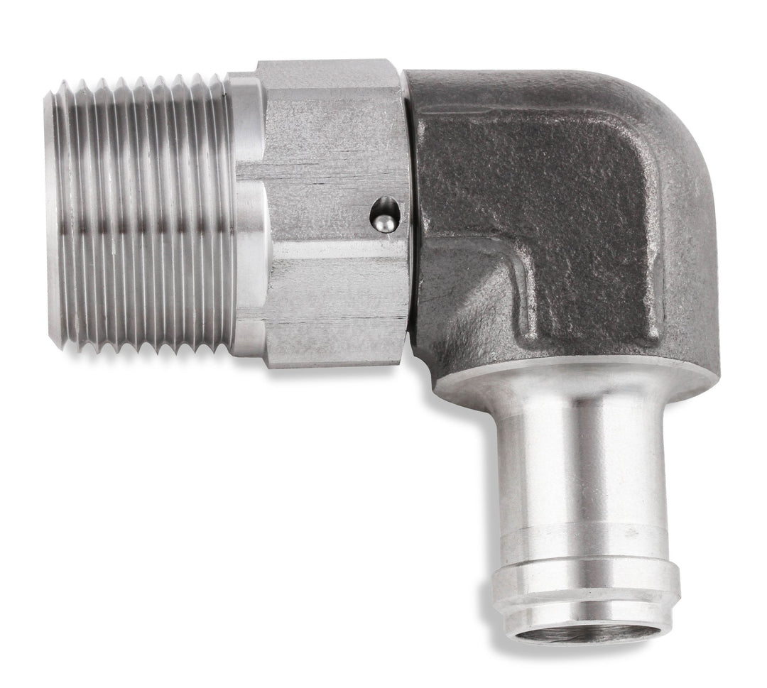 Earl's 90 Degree 5/8" Hose to 3/4" NPT Male Elbow - with Swivel | SKU SS988409ERL