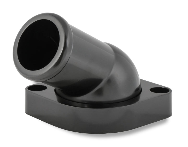 Mr. Gasket GM LS Water Neck - Swivel - 30 Degree Angle - Black | SKU 2670BK
