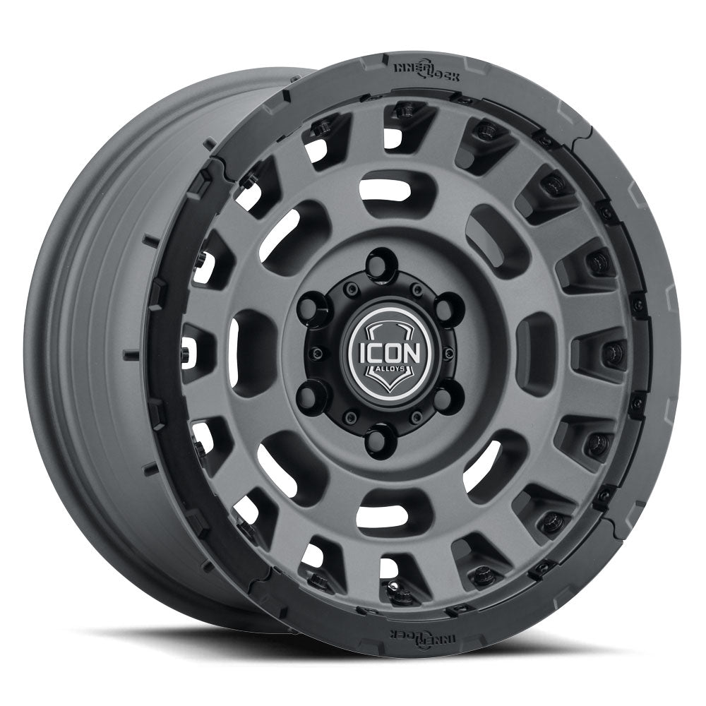 ICON Alloys Hammer Pro Charcoal 17x8.5 6x135 6mm Offset 5" BS (21017856350CH)