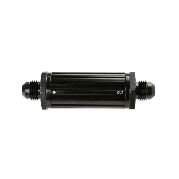 Mr. Gasket -6 AN Male Fuel Filter 30 Micron - Black | SKU 2006-BL