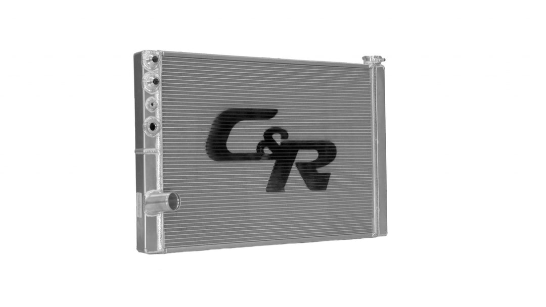 C&R Lightweight LM/DLM Radiator (Ford) Double Pass Open 28" x 19" -12 Male Inlets 911-28197