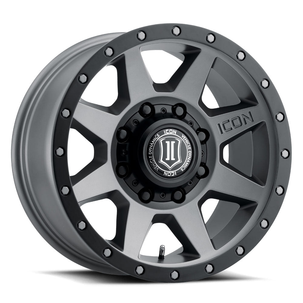 ICON Alloys Rebound HD Titanium 18x9 8x180 12mm Offset 5.5" BS (1818908955TT)