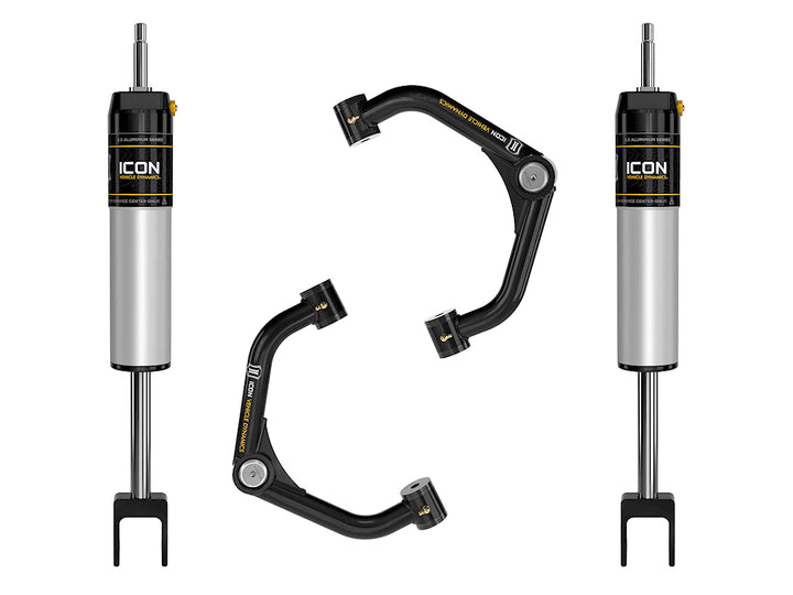 ICON 2020-2026 GM 2500/3500 HD 0-2" Lift VS 2.5 Aluminum Shock System Internal Res Tubular