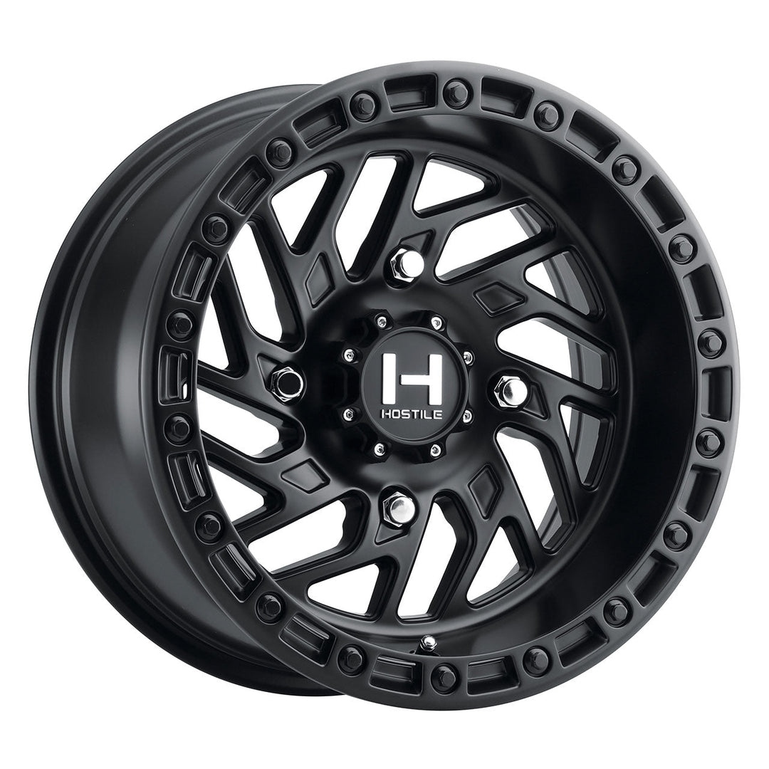 Hostile H116 Jigsaw UTV | 15x10 | 4 On 156 | Offset 0 | Satin Black | SKU H116-1510415654A