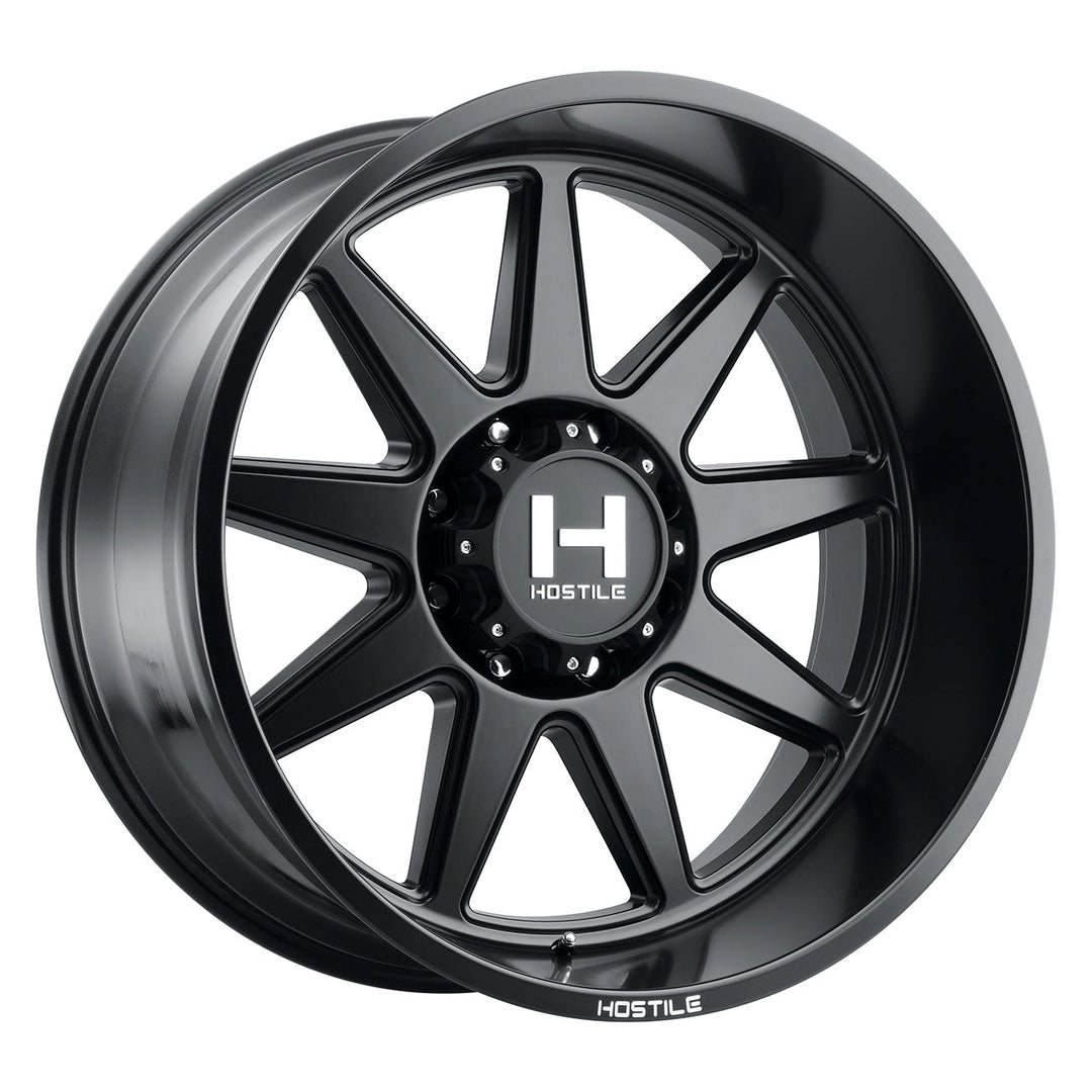Hostile H121 Omega | 26x12 | 8 On 170 | Offset -44 | Satin Black | SKU H121-2612817047BB