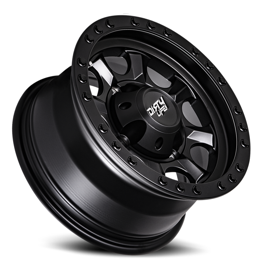 Dirty Life Race Wheels Ironman 9300 Matte Black 14x7 4x110 +13mm Wheel | SKU 9300-47100MBN-HCLL