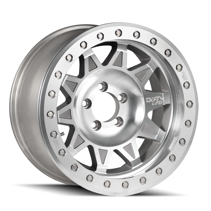 Dirty Life Race Wheels RoadKill 9302 Machined 14x7 Universal Fit +13mm Wheel | SKU 9302-4799M-HCLL