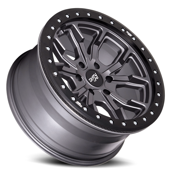 Dirty Life Race Wheels DT-1 9303 Satin Gunmetal 17x9 5x114.3 -12mm Wheel | SKU 9303-7965MGT12-HCLL