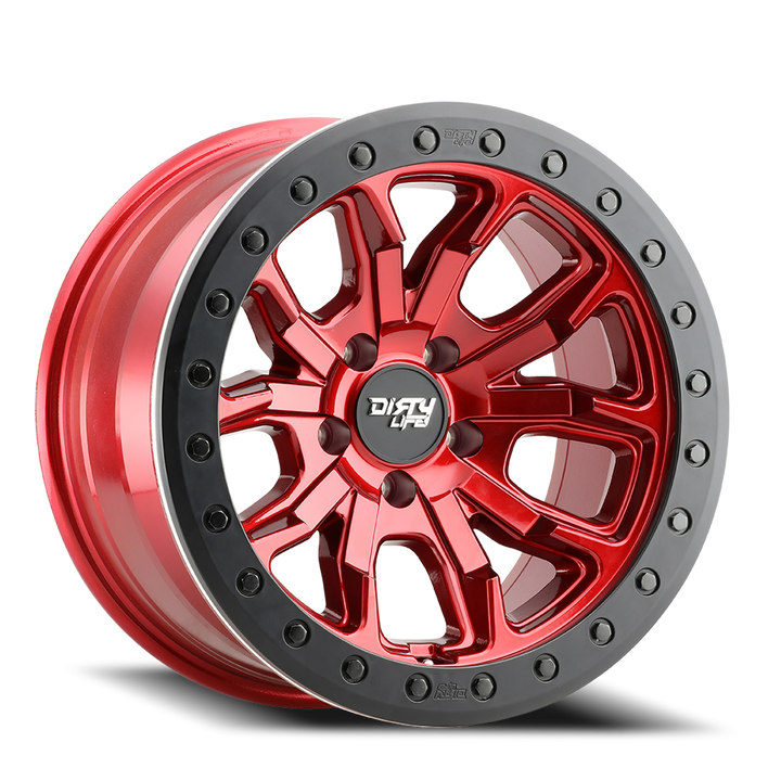 Dirty Life Race Wheels DT-1 9303 Crimson Candy Red 17x9 5x127 -38mm Wheel | SKU 9303-7973R38-HCLL