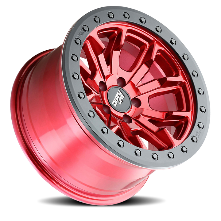 Dirty Life Race Wheels DT-1 9303 Crimson Candy Red 17x9 6x139.7 -12mm Wheel | SKU 9303-7983R12-HCLL