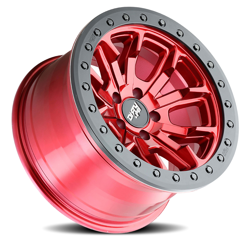 Dirty Life Race Wheels DT-1 9303 Crimson Candy Red 17x9 5x139.7 -12mm Wheel | SKU 9303-7985R12-HCLL