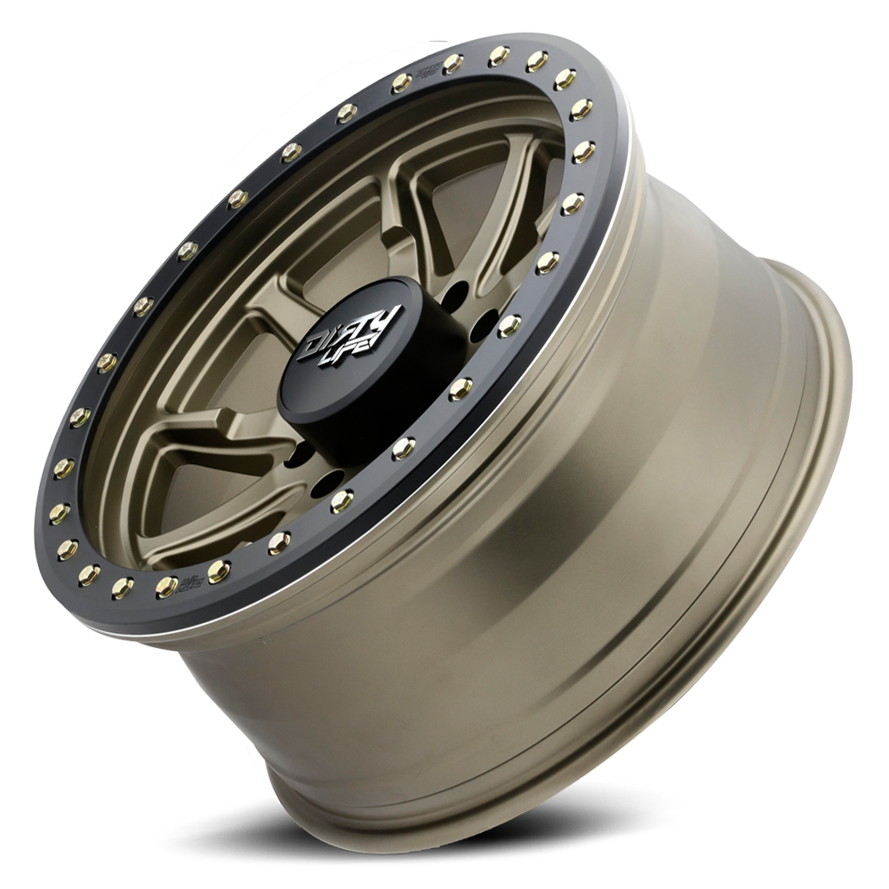Dirty Life Race Wheels DT-2 9304 Satin Gold 17x9 5x127 -38mm Wheel | SKU 9304-7973MGD38-HCLL