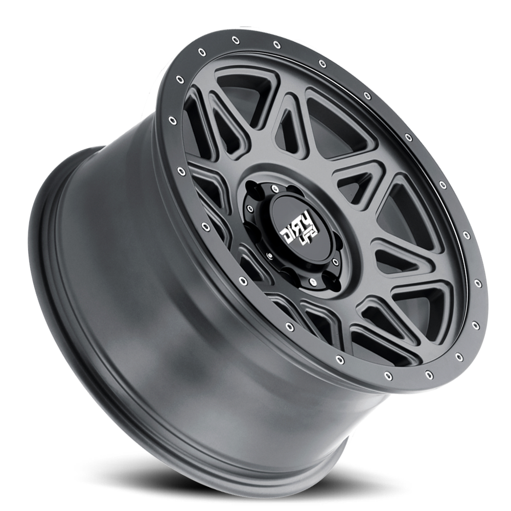 Dirty Life Race Wheels Theory 9305 Satin Gunmetal 20x9 8x170 0mm Wheel | SKU 9305-2970MGT-HCLL