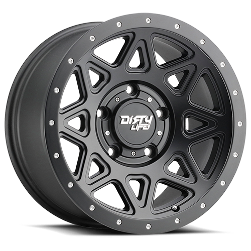 Dirty Life Race Wheels Theory 9305 Satin Black 17x9 6x135 -12mm Wheel | SKU 9305-7936MB-HCLL