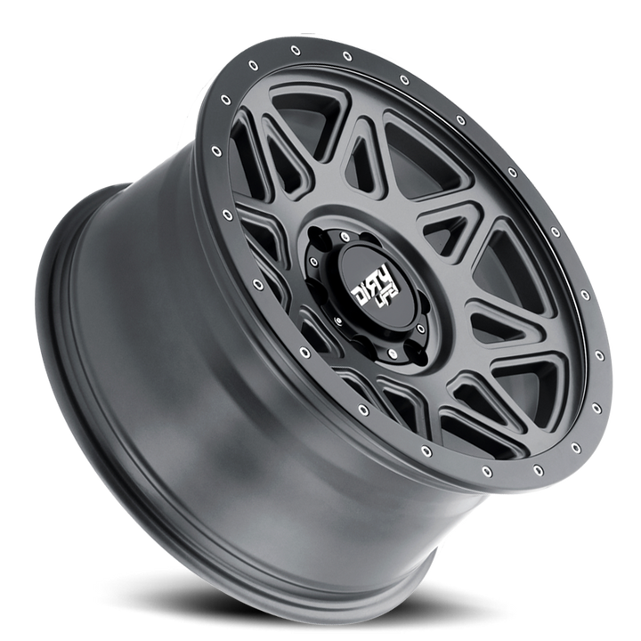 Dirty Life Race Wheels Theory 9305 Satin Gunmetal 18x9 6x139.7 0mm Wheel | SKU 9305-8983MGT-HCLL