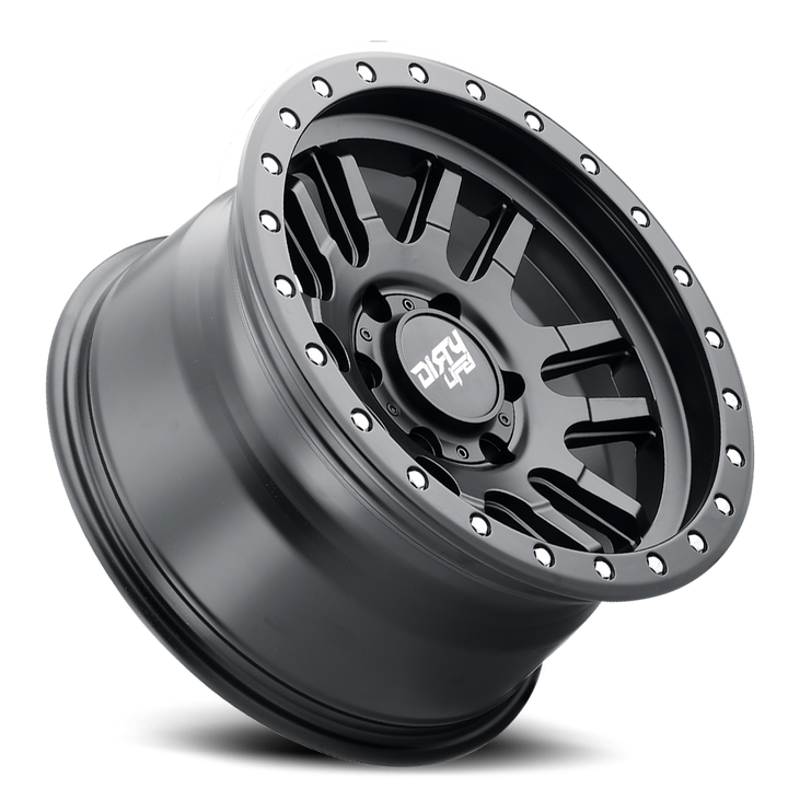 Dirty Life Race Wheels Canyon Pro 9309 Satin Black 17x9 5x150 0mm Wheel | SKU 9309-7950MB0-HCLL