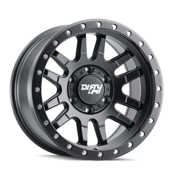Dirty Life Race Wheels Canyon Pro 9309 Satin Black 17x9 5x127 -12mm Wheel | SKU 9309-7973MB12-HCLL