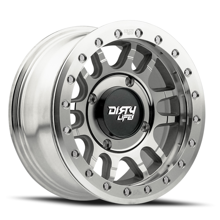 Dirty Life Race Wheels Canyon Pro SXS 9309R Machined 15x7 4x137 +13mm Wheel | SKU 9309R-57102M-HCLL