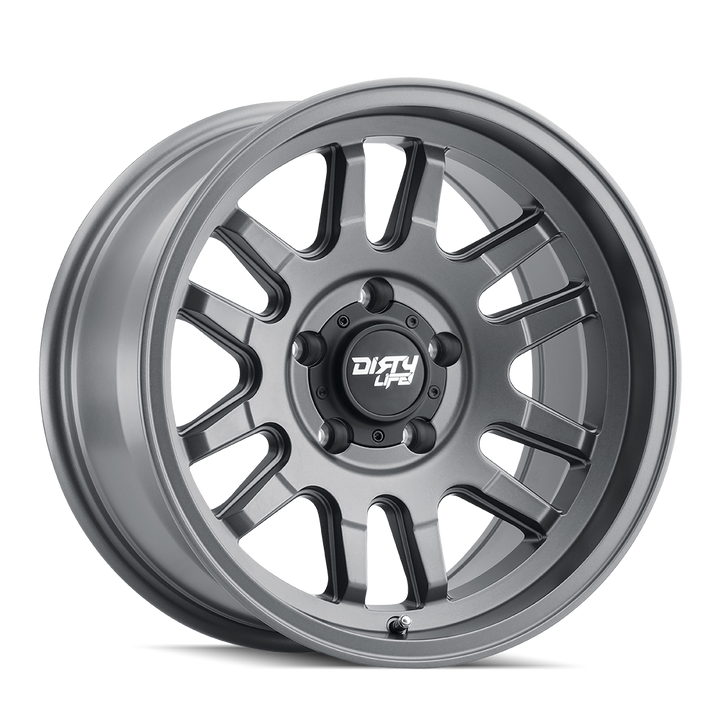 Dirty Life Race Wheels Canyon 9310 Satin Graphite 17x9 5x127 -38mm Wheel | SKU 9310-7973MGT38-HCLL