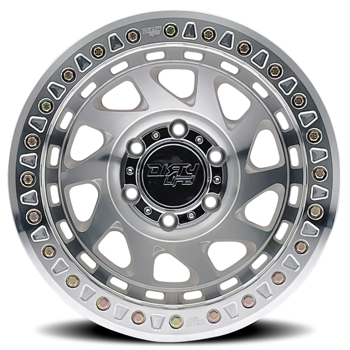 Dirty Life Race Wheels Enigma Race 9313 Machined 17x9 5x127 -12mm Wheel | SKU 9313-7973M12-HCLL