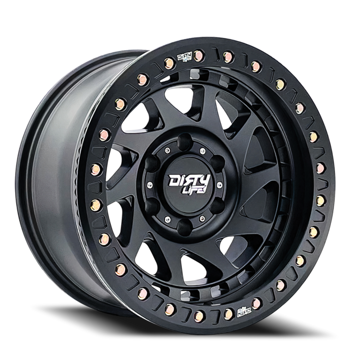 Dirty Life Race Wheels Enigma Race 9313 Matte Black 17x9 5x127 -12mm Wheel | SKU 9313-7973MB12-HCLL
