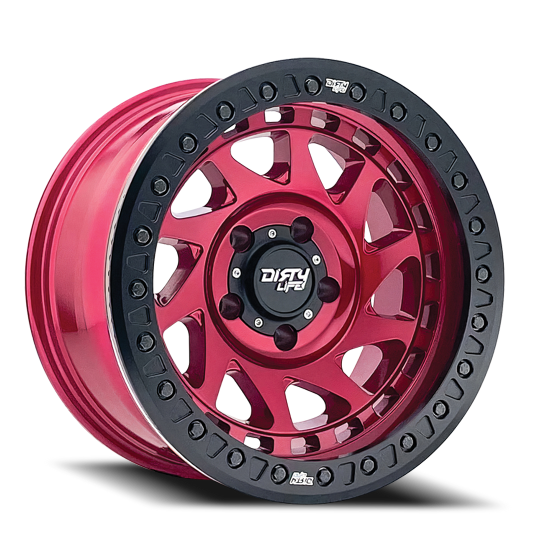 Dirty Life Race Wheels Enigma Race 9313 Gloss Crimson Candy Red 17x9 5x127 -38mm Wheel | SKU 9313-7973R38-HCLL