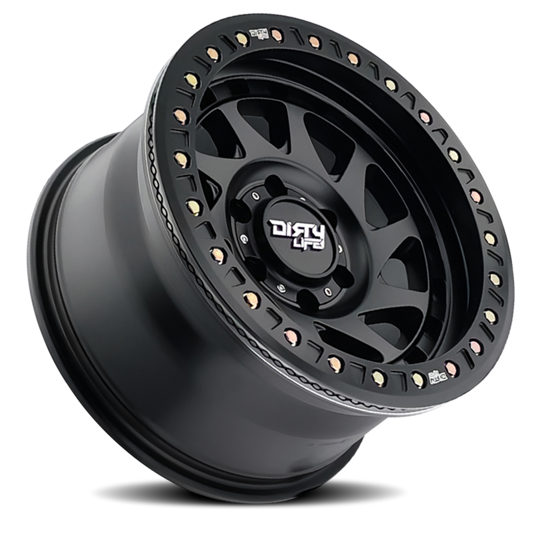Dirty Life Race Wheels Enigma Race 9313 Matte Black 17x9 8x165.1 -12mm Wheel | SKU 9313-7981MB12-HCLL