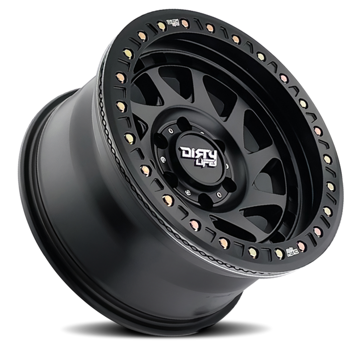Dirty Life Race Wheels Enigma Race 9313 Matte Black 17x9 8x165.1 -12mm Wheel | SKU 9313-7981MB12-HCLL