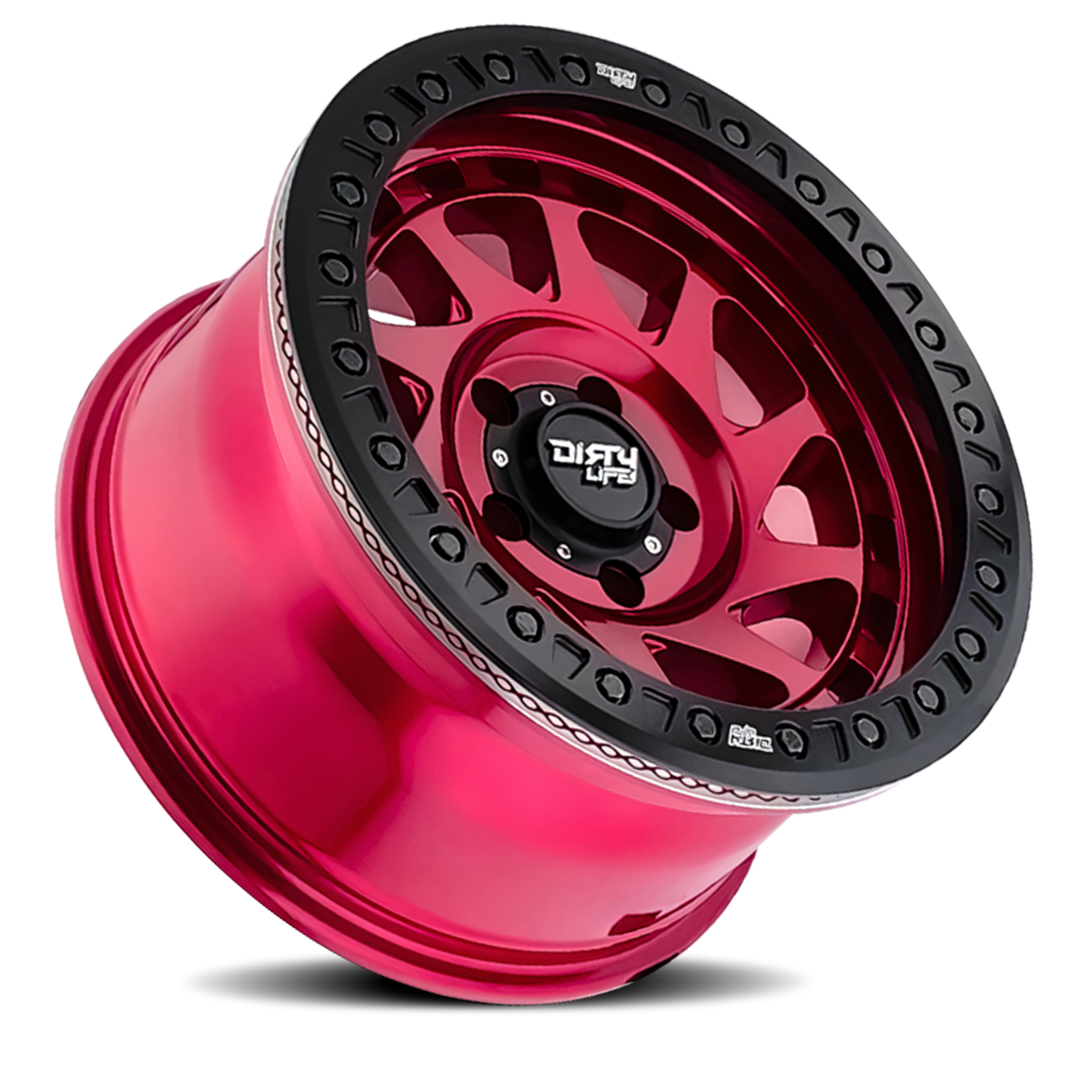 Dirty Life Race Wheels Enigma Race 9313 Gloss Crimson Candy Red 17x9 8x165.1 -12mm Wheel | SKU 9313-7981R12-HCLL