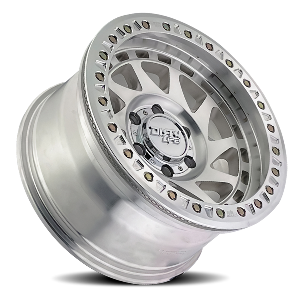 Dirty Life Race Wheels Enigma Race 9313 Machined 17x9 6x139.7 -12mm Wheel | SKU 9313-7983M12-HCLL
