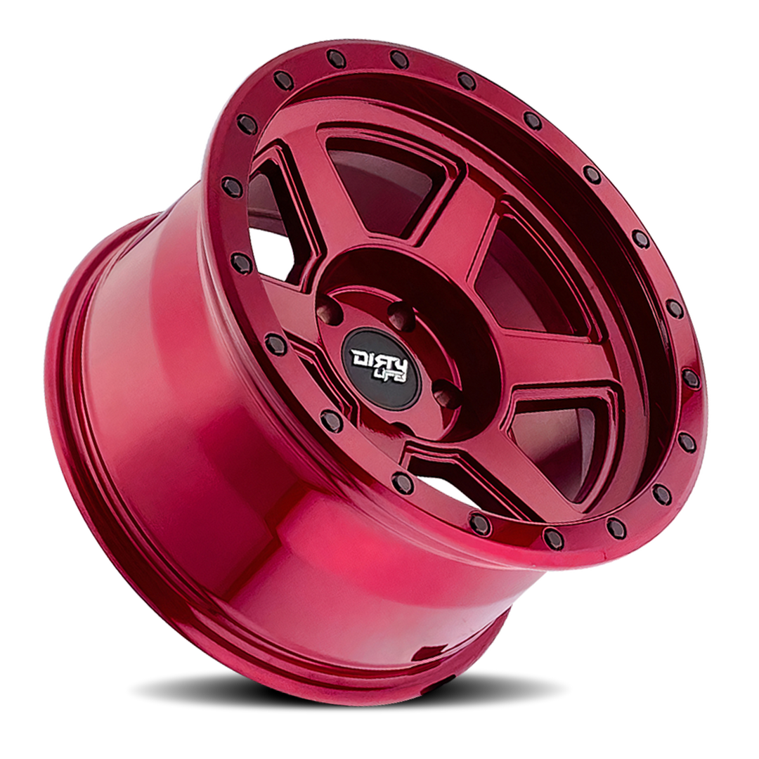 Dirty Life Race Wheels Compound 9315 Crimson Candy Red 20x10 8x165.1 -25mm Wheel | SKU 9315-2181R-HCLL