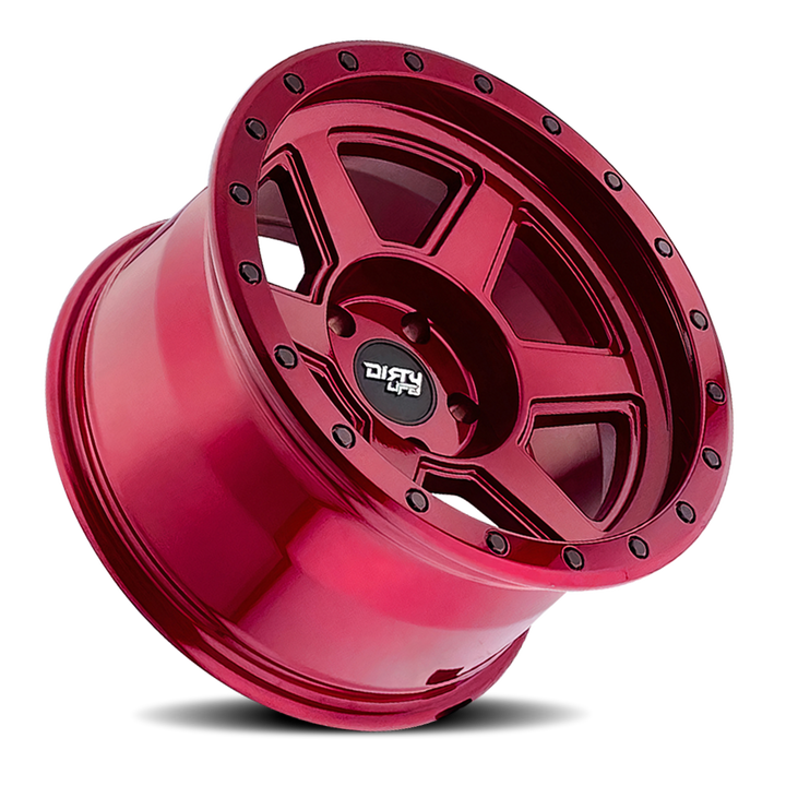 Dirty Life Race Wheels Compound 9315 Crimson Candy Red 20x10 5x139.7 -25mm Wheel | SKU 9315-2185R-HCLL