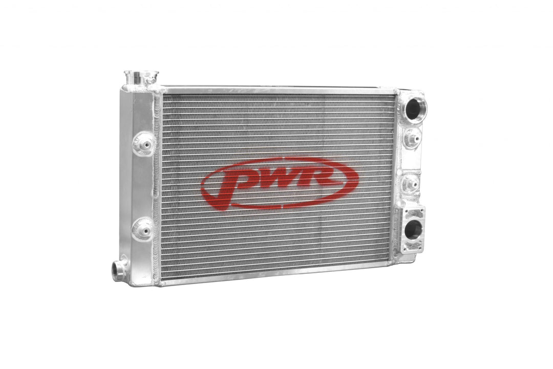 C&R 55mm Scirocco Drag Radiator Open 22" x 13" -20 AN w/ Meziere Pump Bracket 934-22132
