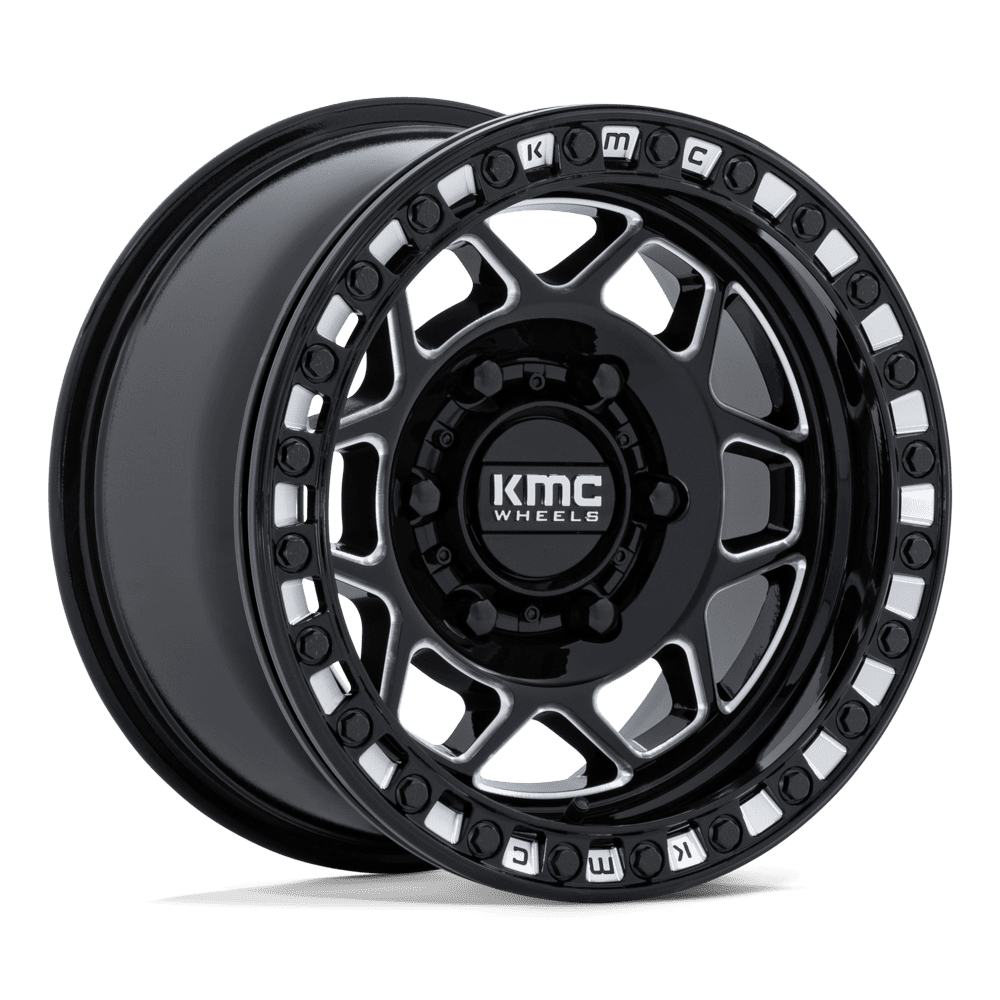 KMC KS241 Torx UTV Beadlock Wheel - Gloss Black Milled