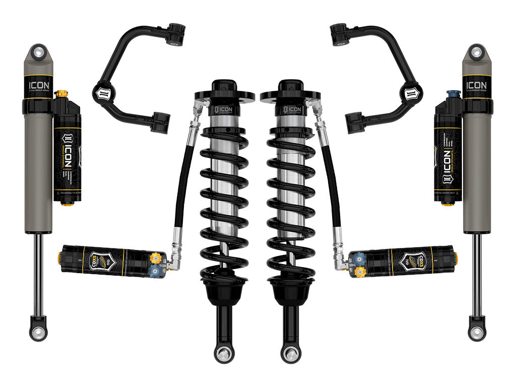ICON 2021-2026 Ford F-150 Tremor 2.5-3" Lift Stage 4 Suspension System Tubular CDXS