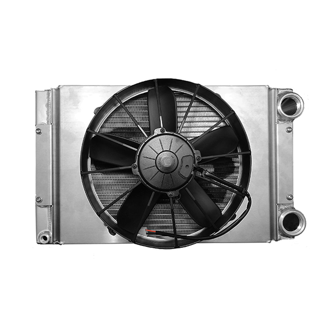C&R Scirocco Drag Radiator Module Closed 22" x 13" -20 AN w/ 12" Fan & Shroud 940-00000