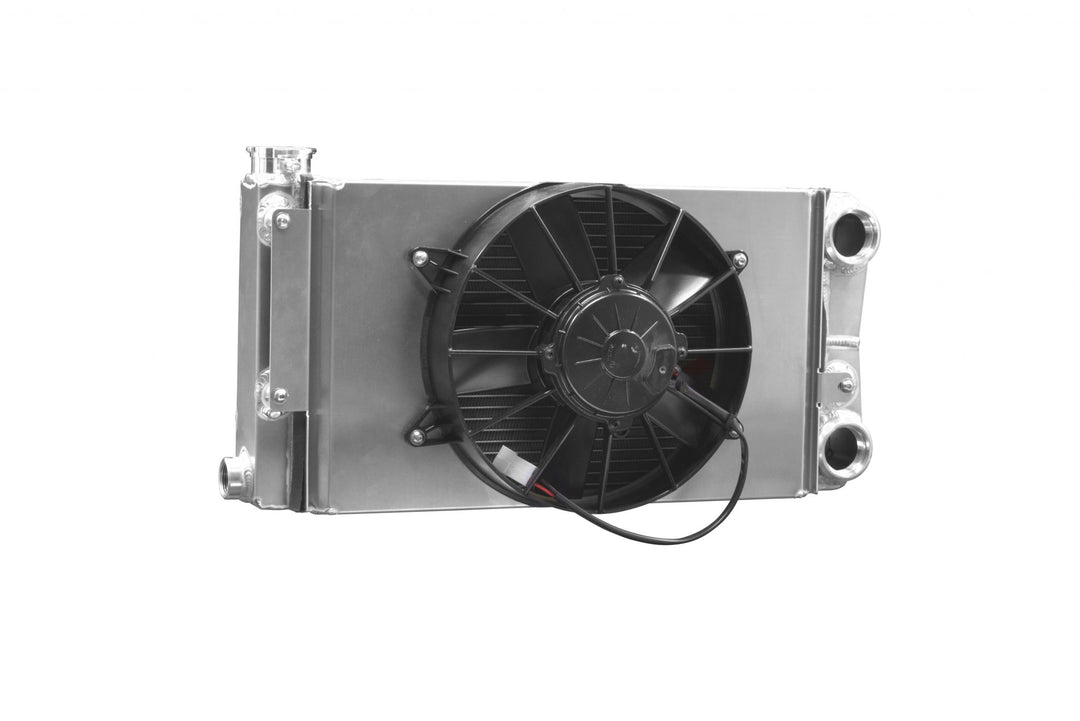 C&R 55mm Scirocco Drag Radiator Module Open 22" x 13" -20 AN w/ 12" Fan & Shroud 941-00000