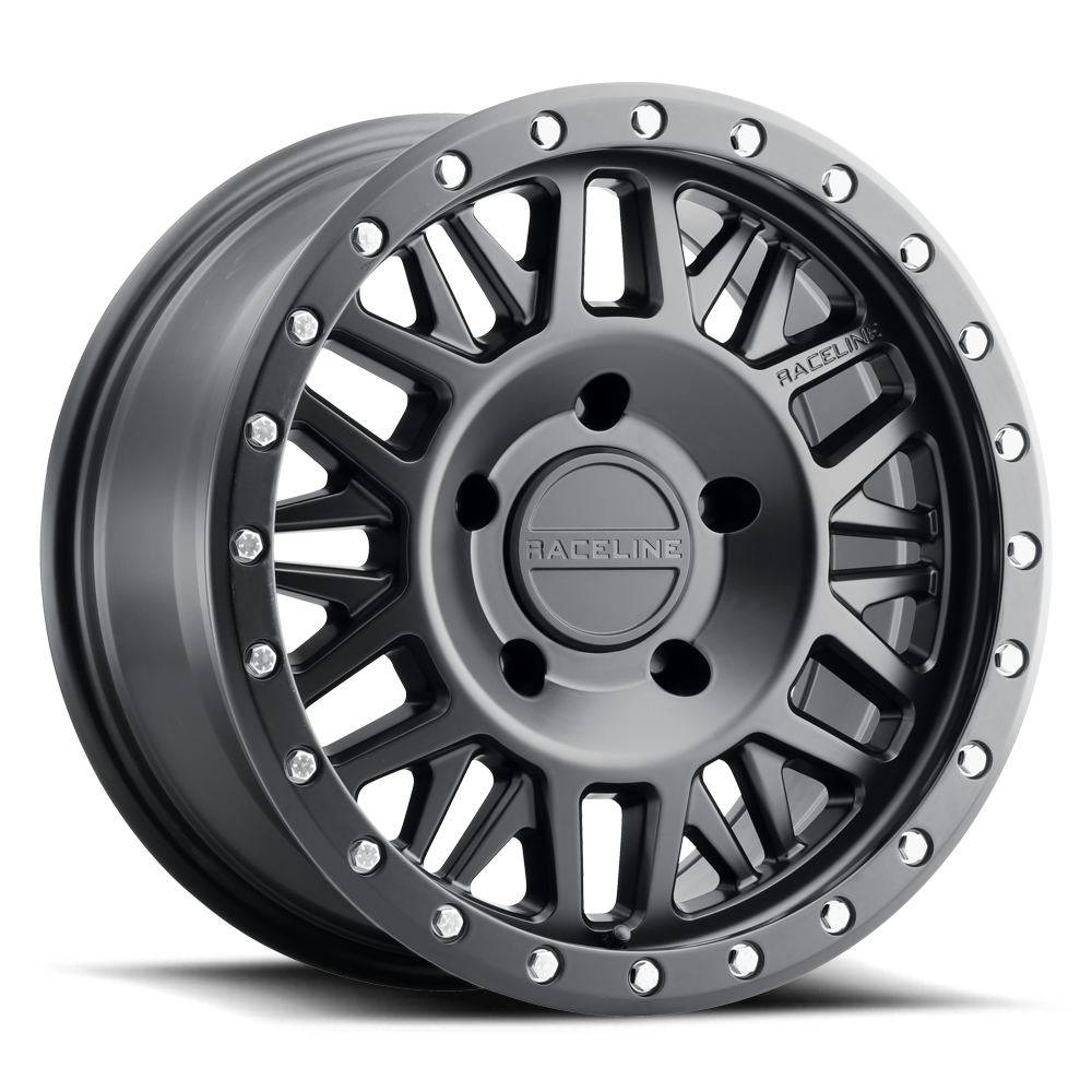 Raceline Ryno 951B 17x8.5 5 on 127 0 Offset Satin Black