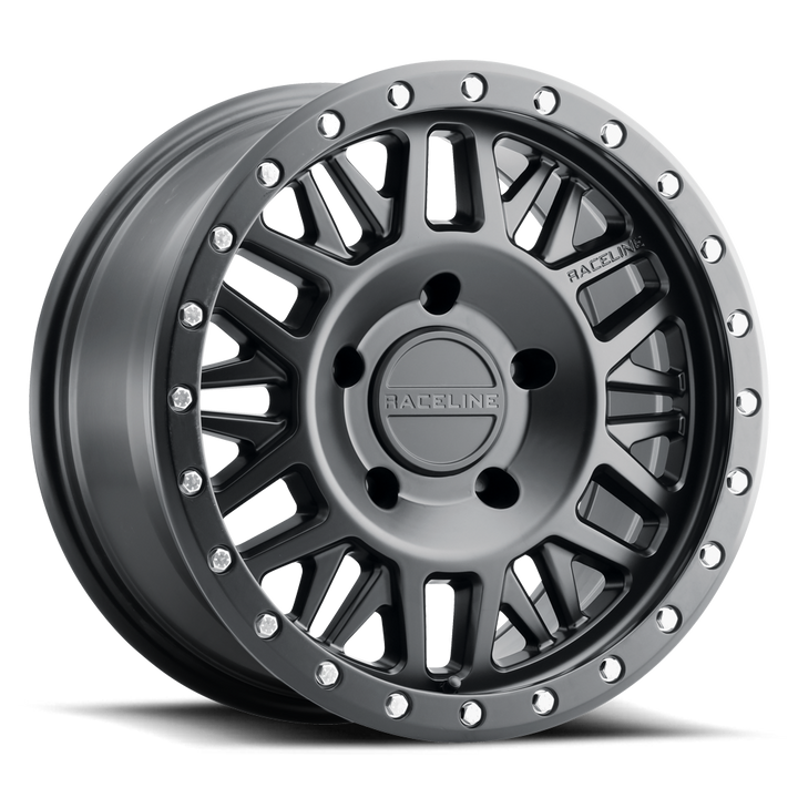Raceline Ryno 951B 17x8.5 5 on 127 0 Offset Satin Black