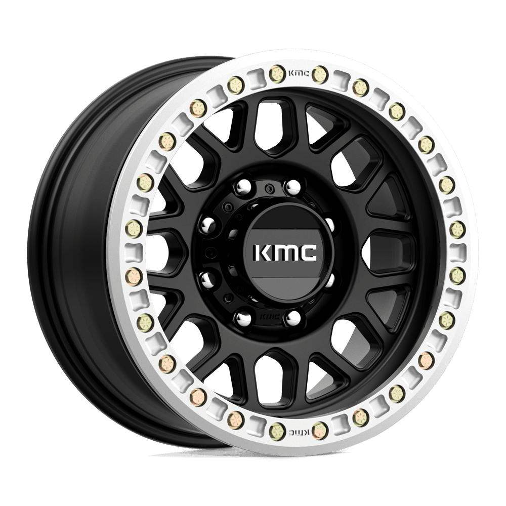 KMC KM234 Grenade Desert Beadlock Wheel - Satin Black