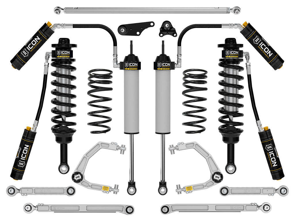 ICON 2025-2026 Toyota 4Runner 4WD Hybrid 2.25-3" Lift Stage 2 3.0 Suspension w/CDCV Billet