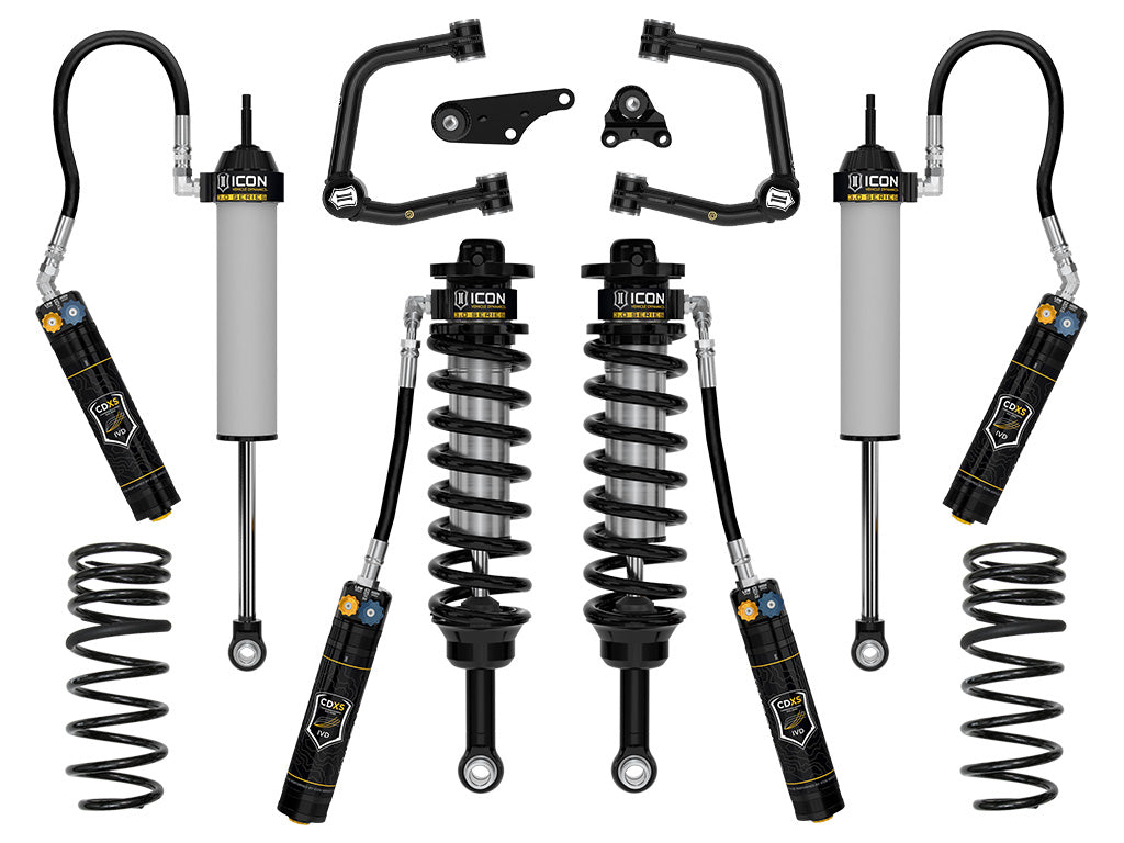 ICON 2025-2026 Toyota 4Runner 4WD Hybrid 2.25-3" Lift Stage 1 3.0 Suspension w/CDXS Tubular
