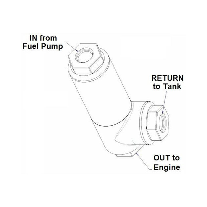 Holley EFI Diecast Filter Regulator -8AN | SKU 12-889